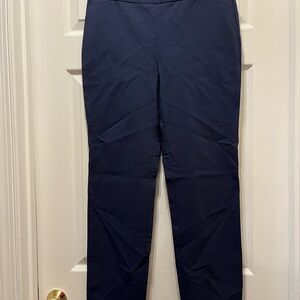 JM Collection Women's Navy Blue Slim Pants